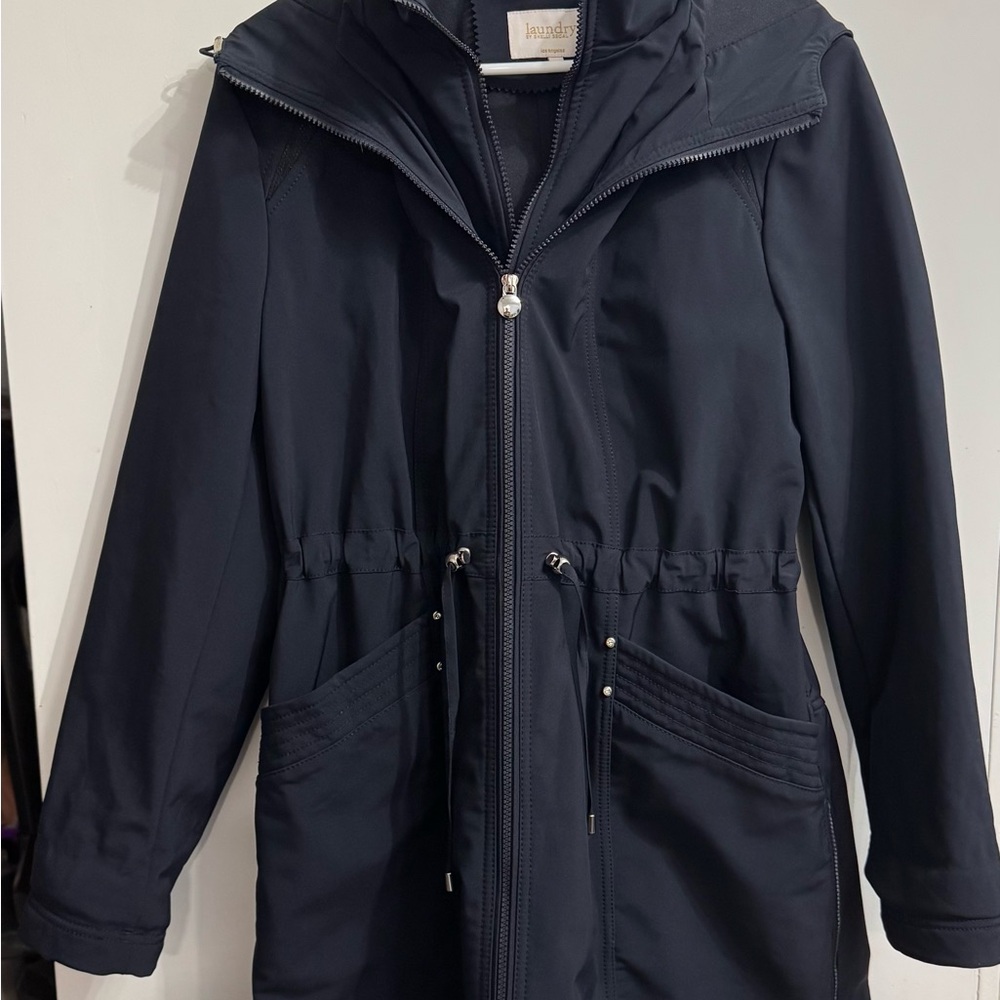 Laundry By Shelli Segal Navy Utility Jacket